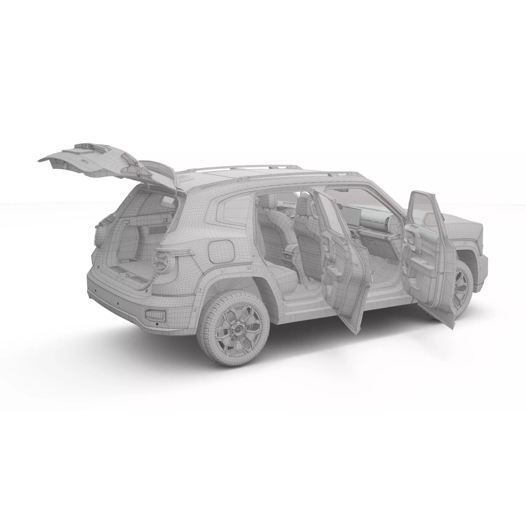 2025 GWM Haval H7 HEV 3D Model – SUV with PBR Textures, FBX, Blender
