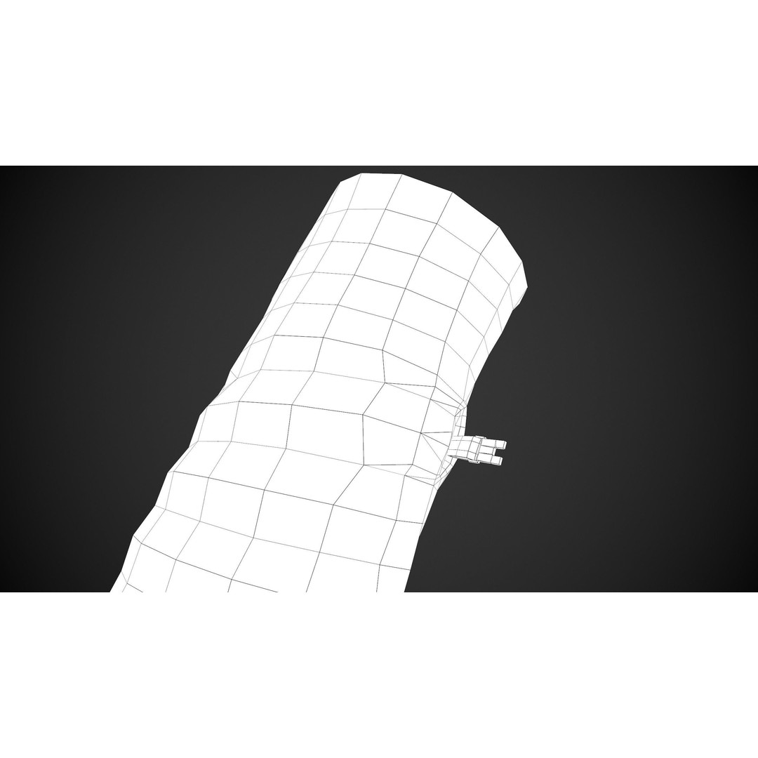 Green and Black Snowboard Gloves 3D Model – Low Poly PBR Asset, FBX - View 19