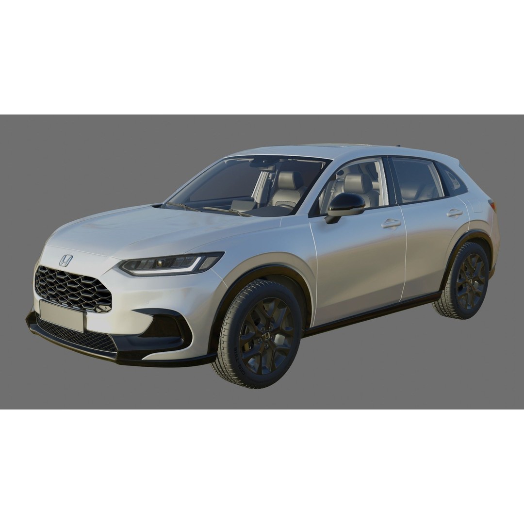 Honda ZR-V Sport 2024 3D Model – High Poly SUV with Interior, FBX & OBJ - View 21