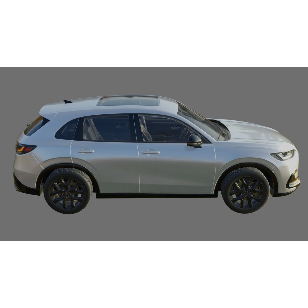 Honda ZR-V Sport 2024 3D Model – High Poly SUV with Interior, FBX & OBJ - View 23