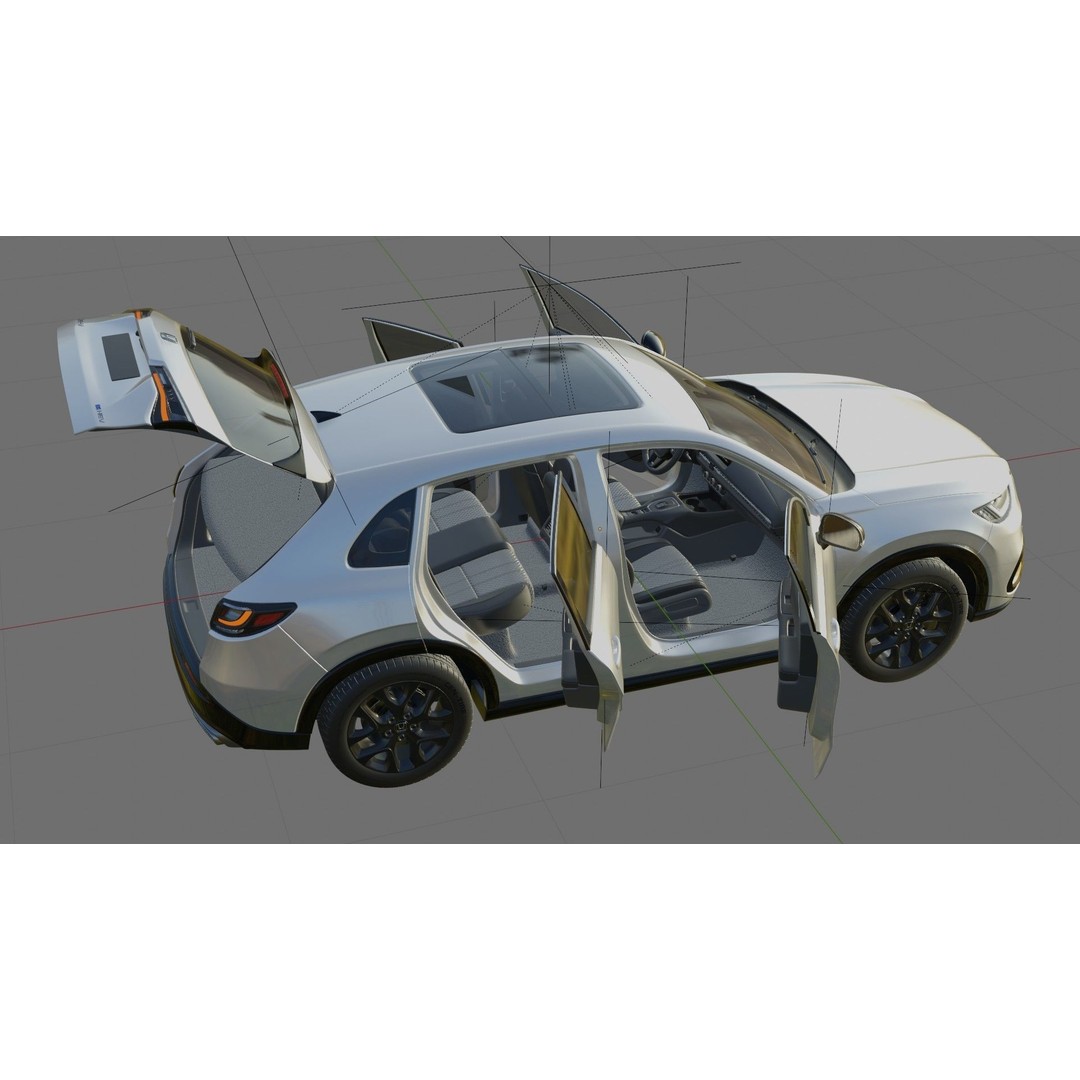 Honda ZR-V Sport 2024 3D Model – High Poly SUV with Interior, FBX & OBJ - View 25