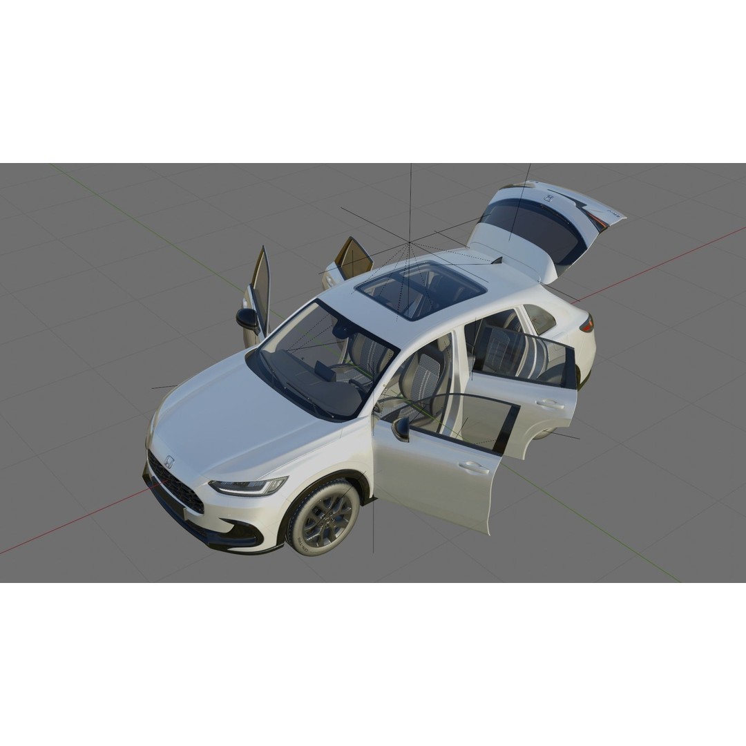 Honda ZR-V Sport 2024 3D Model – High Poly SUV with Interior, FBX & OBJ - View 26
