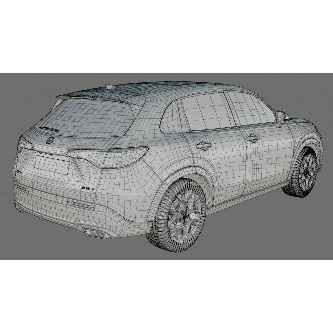 Honda ZR-V Sport 2024 3D Model – High Poly SUV with Interior, FBX & OBJ - View 28
