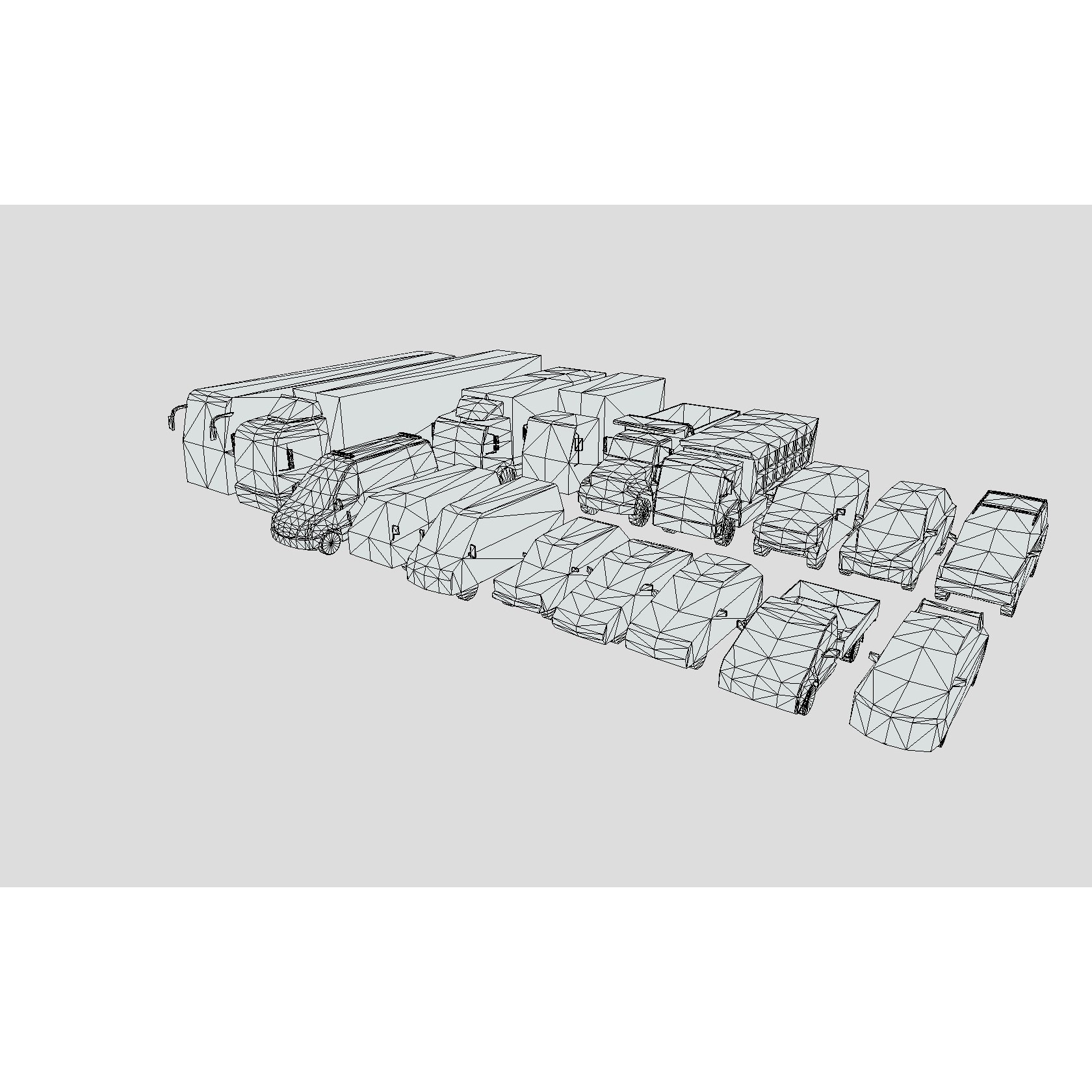 Low-Poly Vehicle Pack - Low-Poly Game-Ready 3D Model