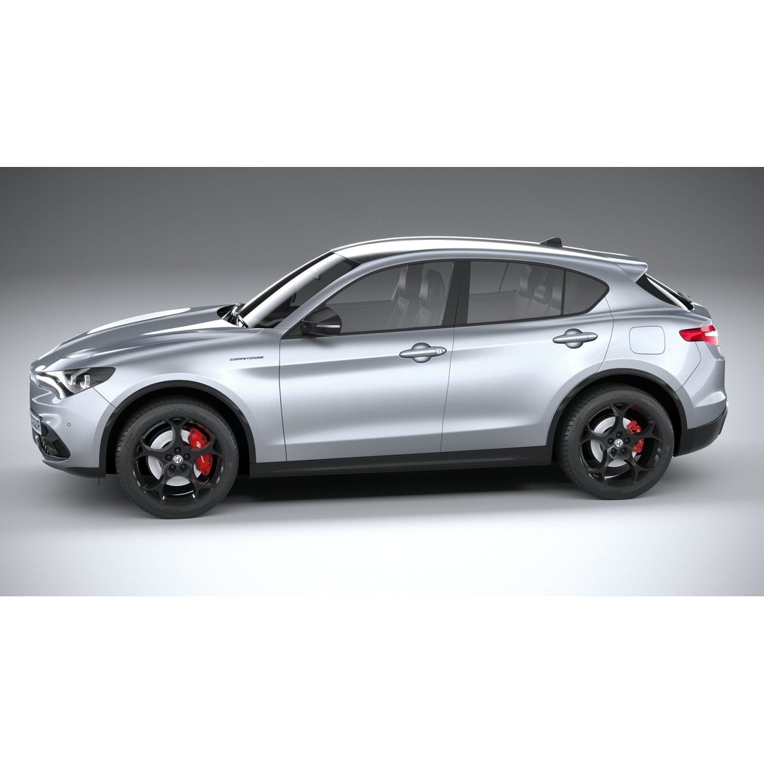 Alfa Romeo Stelvio 2023 3D Model – High Poly SUV, FBX, OBJ - View 10