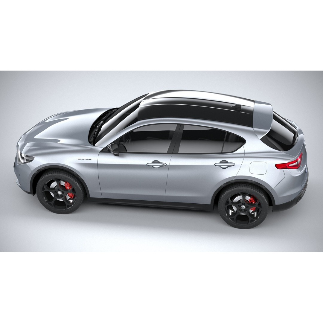 Alfa Romeo Stelvio 2023 3D Model – High Poly SUV, FBX, OBJ - View 11