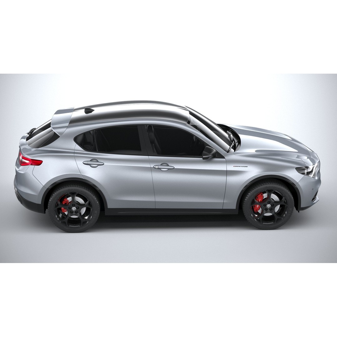 Alfa Romeo Stelvio 2023 3D Model – High Poly SUV, FBX, OBJ - View 13