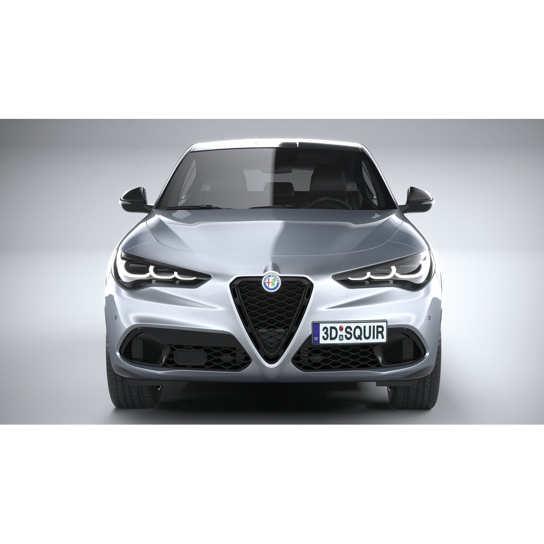 Alfa Romeo Stelvio 2023 3D Model – High Poly SUV, FBX, OBJ - View 15