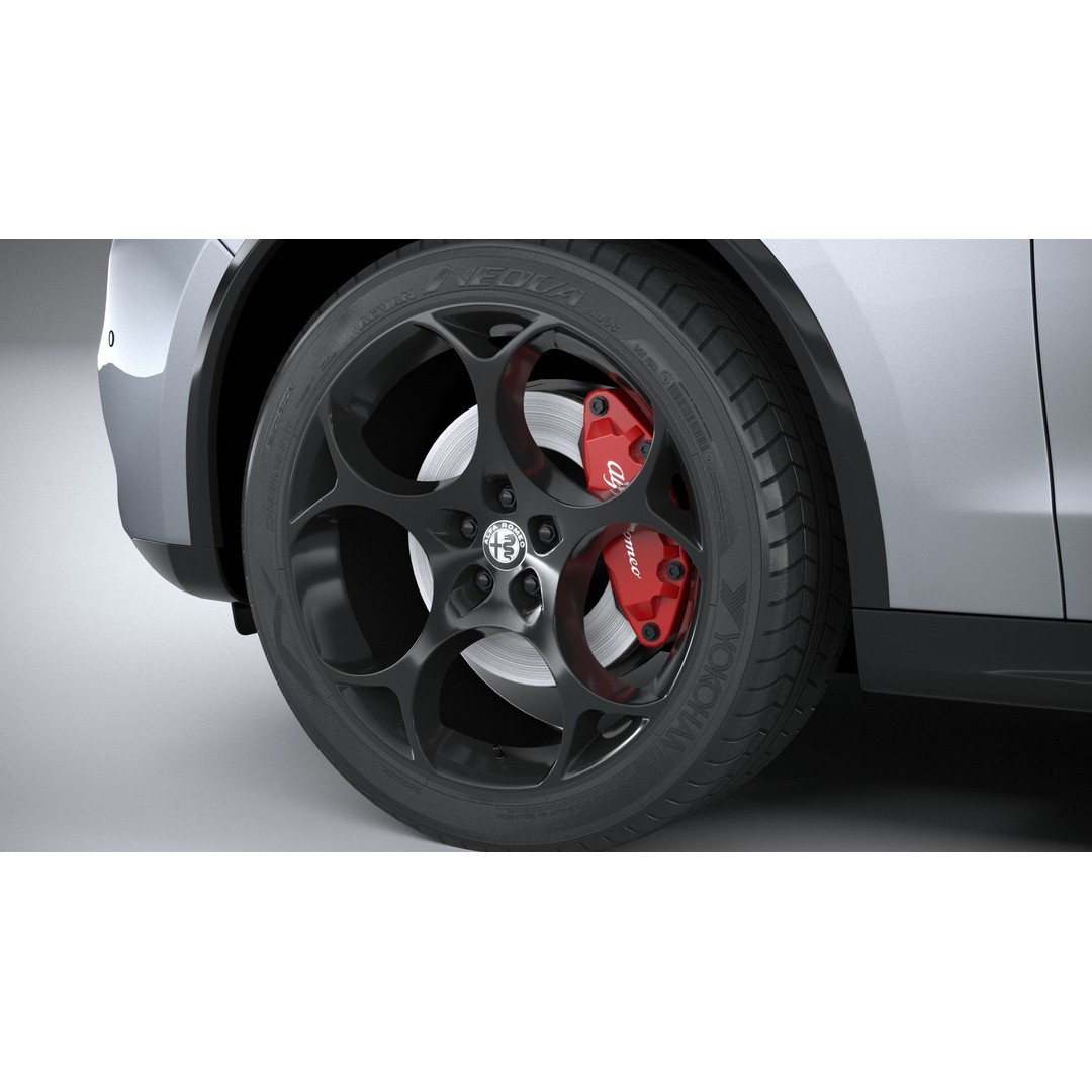 Alfa Romeo Stelvio 2023 3D Model – High Poly SUV, FBX, OBJ - View 18