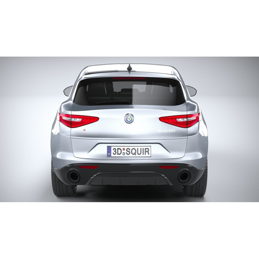 Alfa Romeo Stelvio 2023 3D Model – High Poly SUV, FBX, OBJ - View 6