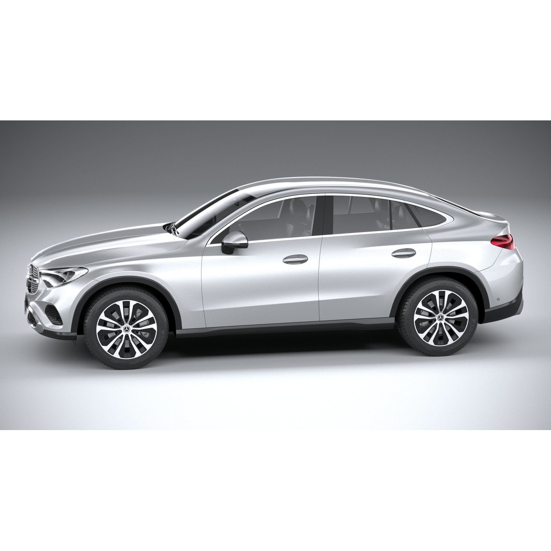 Mercedes-Benz GLC Coupe 3D Model – High Poly Game Asset, FBX, OBJ - View 10
