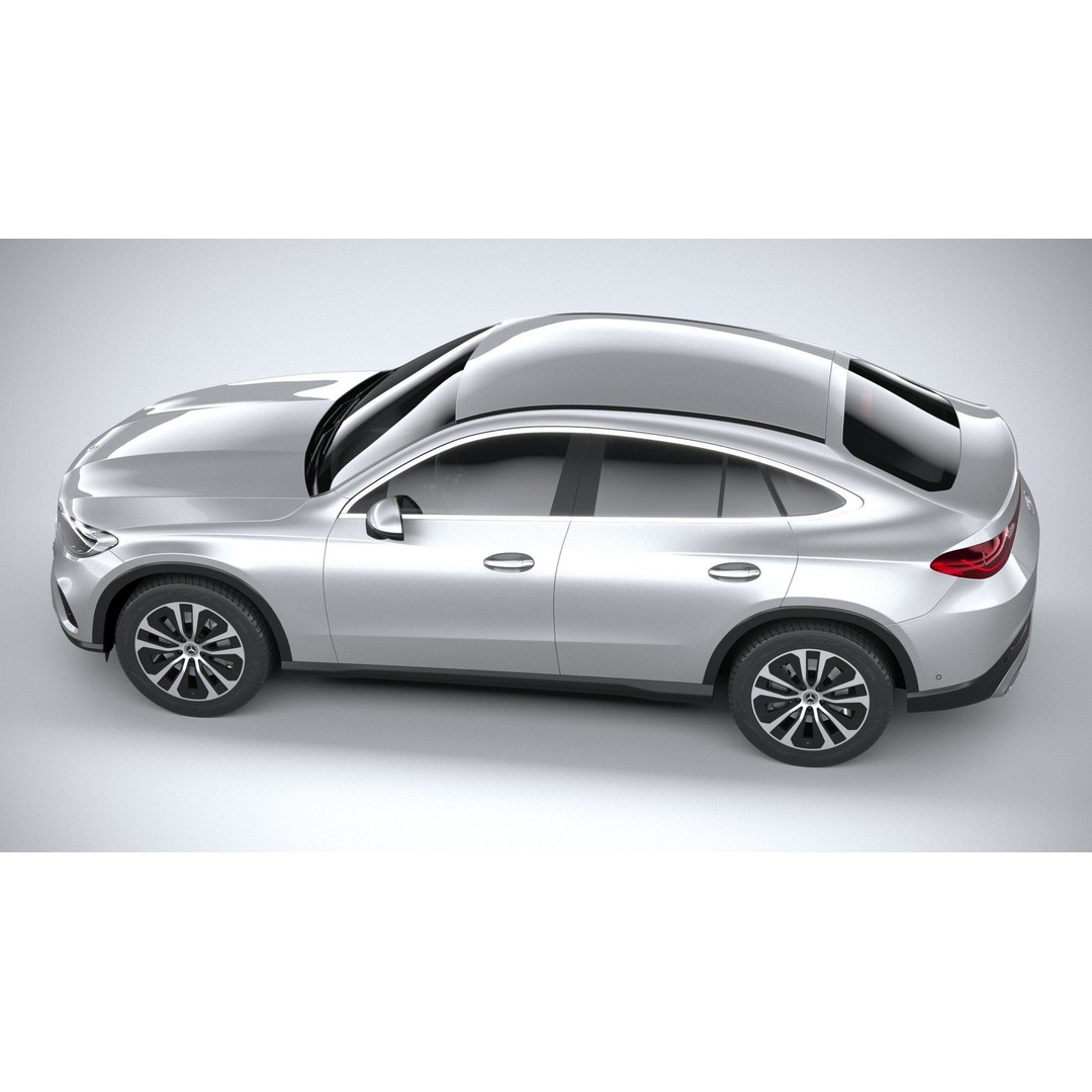 Mercedes-Benz GLC Coupe 3D Model – High Poly Game Asset, FBX, OBJ - View 11