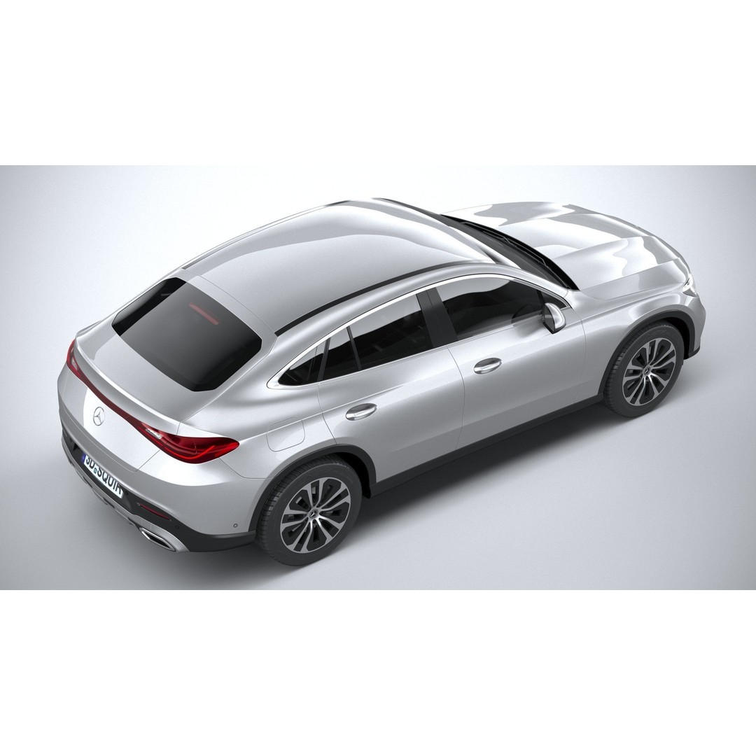Mercedes-Benz GLC Coupe 3D Model – High Poly Game Asset, FBX, OBJ - View 12