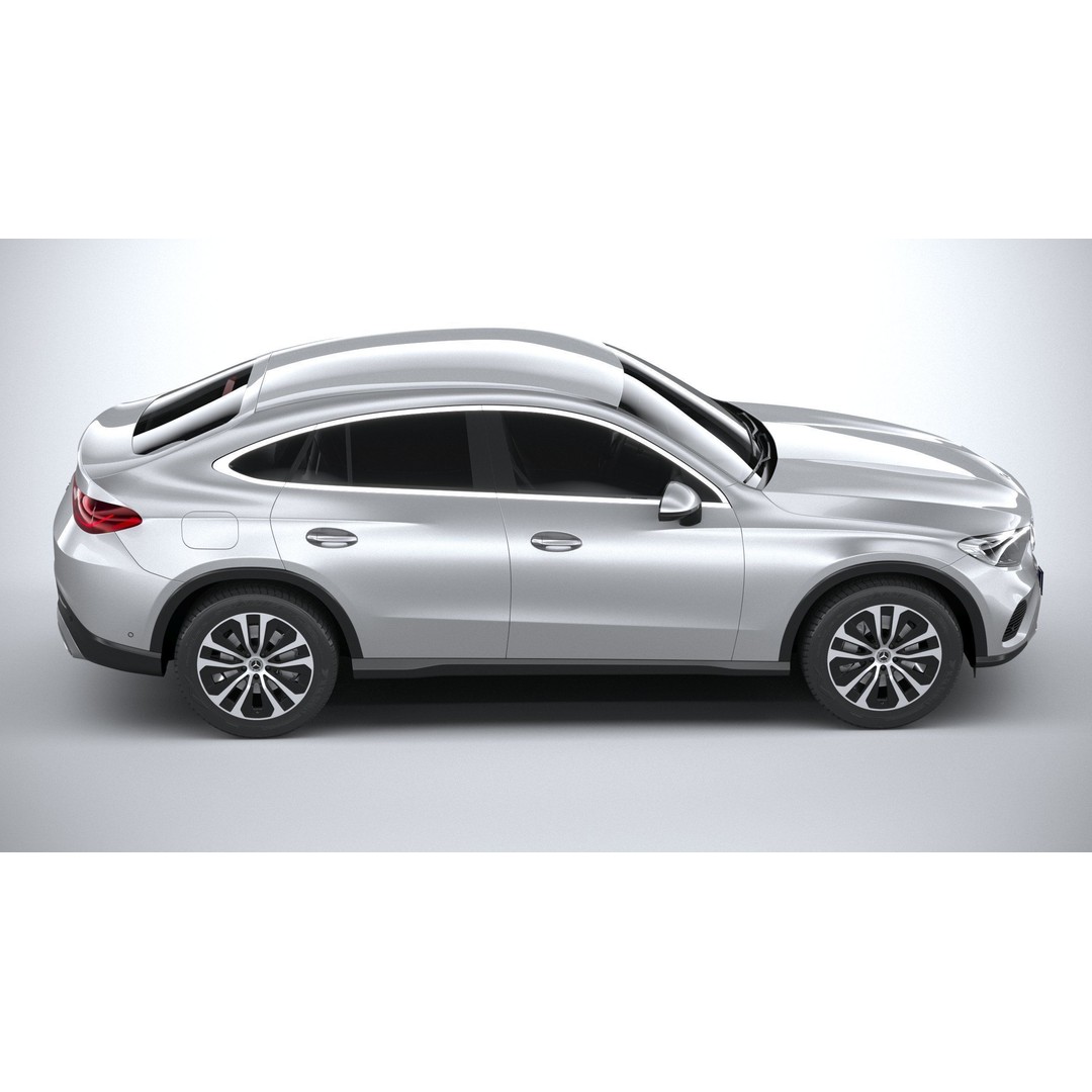 Mercedes-Benz GLC Coupe 3D Model – High Poly Game Asset, FBX, OBJ - View 13