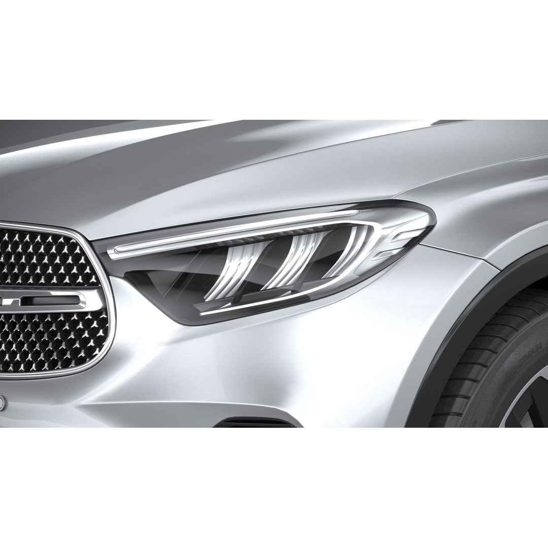 Mercedes-Benz GLC Coupe 3D Model – High Poly Game Asset, FBX, OBJ - View 16