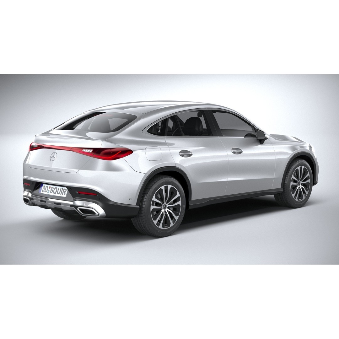 Mercedes-Benz GLC Coupe 3D Model – High Poly Game Asset, FBX, OBJ - View 19