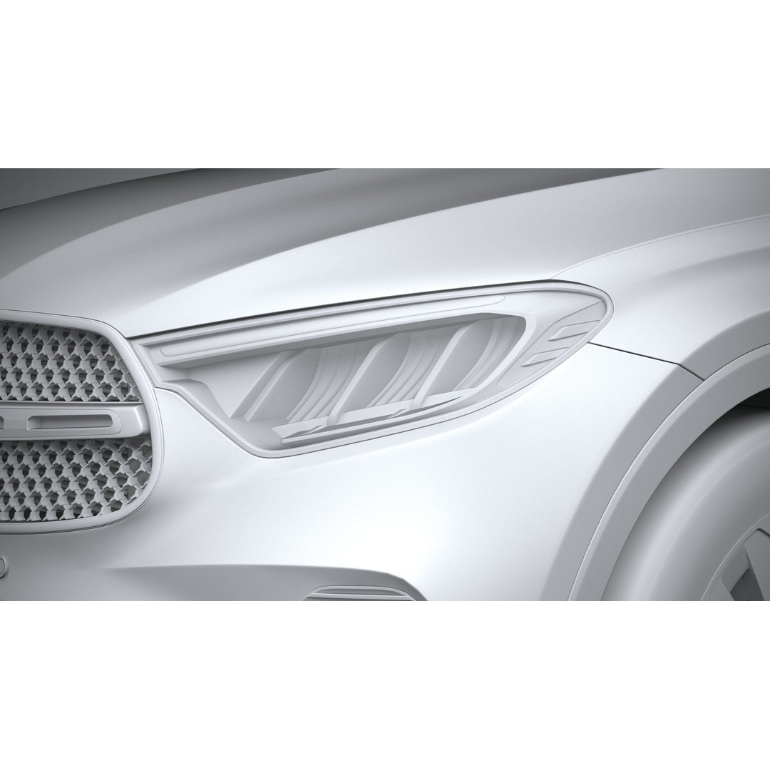 Mercedes-Benz GLC Coupe 3D Model – High Poly Game Asset, FBX, OBJ - View 25