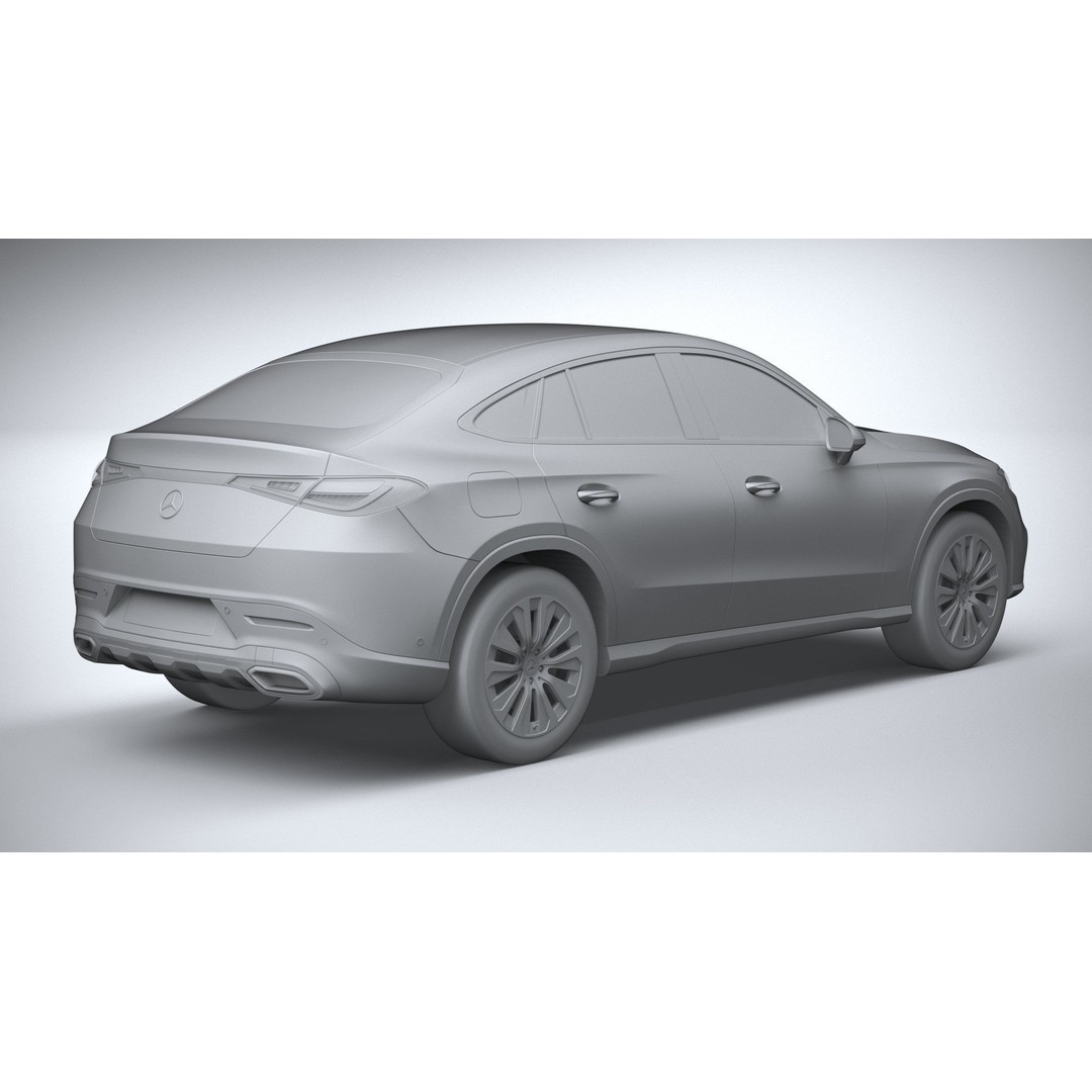 Mercedes-Benz GLC Coupe 3D Model – High Poly Game Asset, FBX, OBJ - View 27