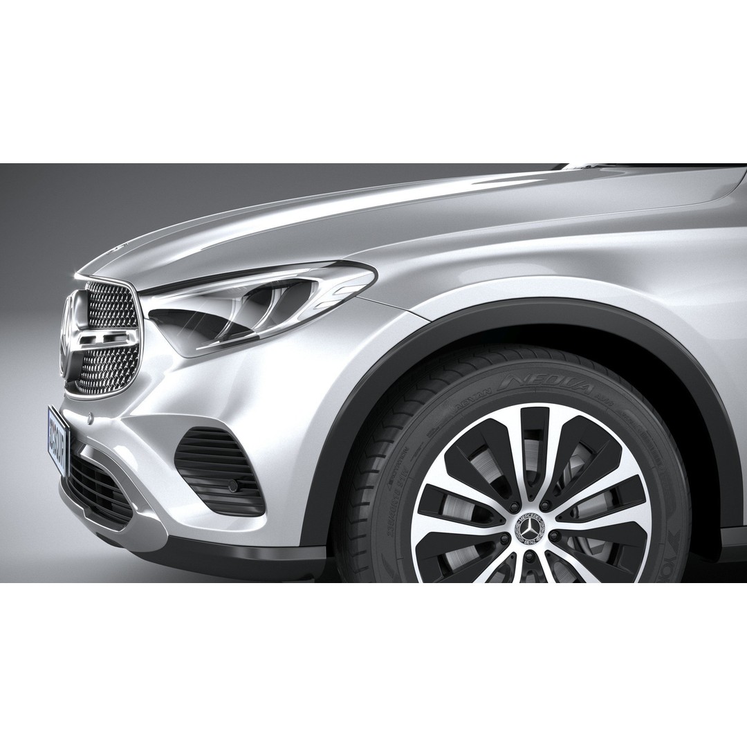 Mercedes-Benz GLC Coupe 3D Model – High Poly Game Asset, FBX, OBJ - View 5