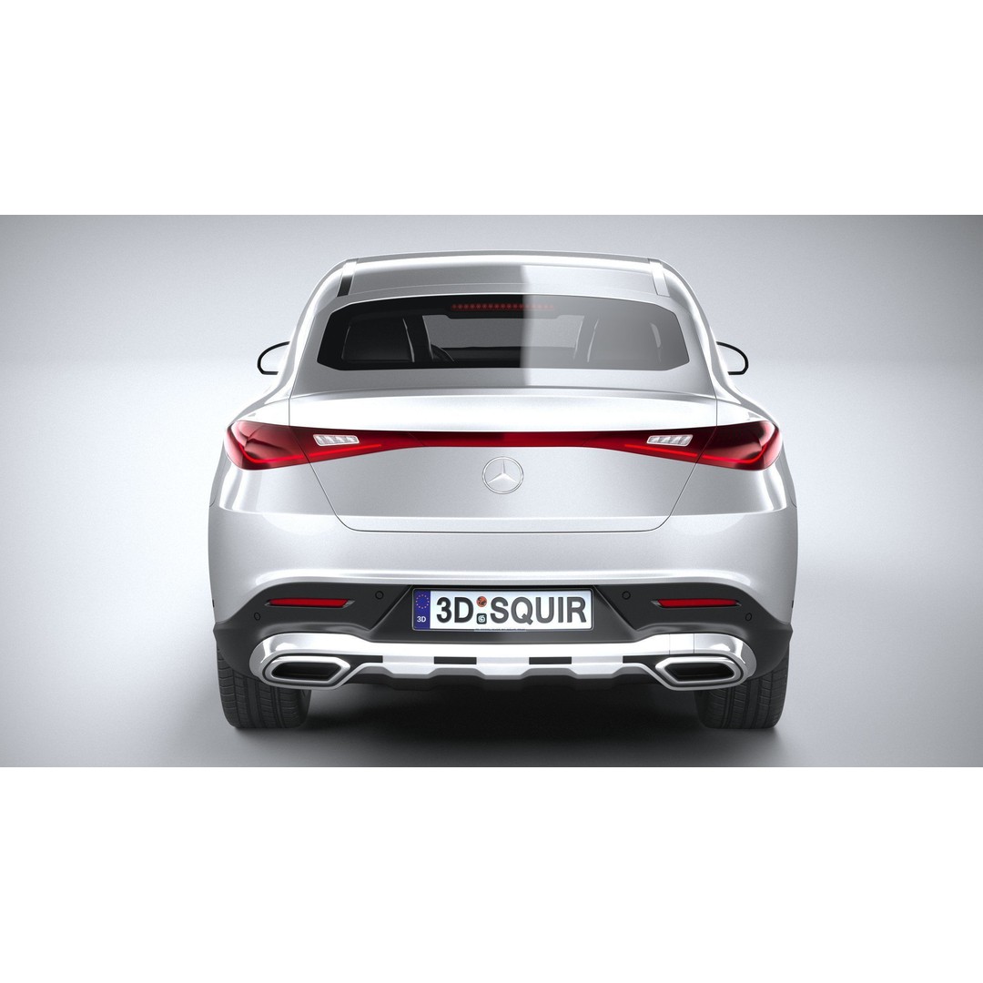 Mercedes-Benz GLC Coupe 3D Model – High Poly Game Asset, FBX, OBJ - View 6