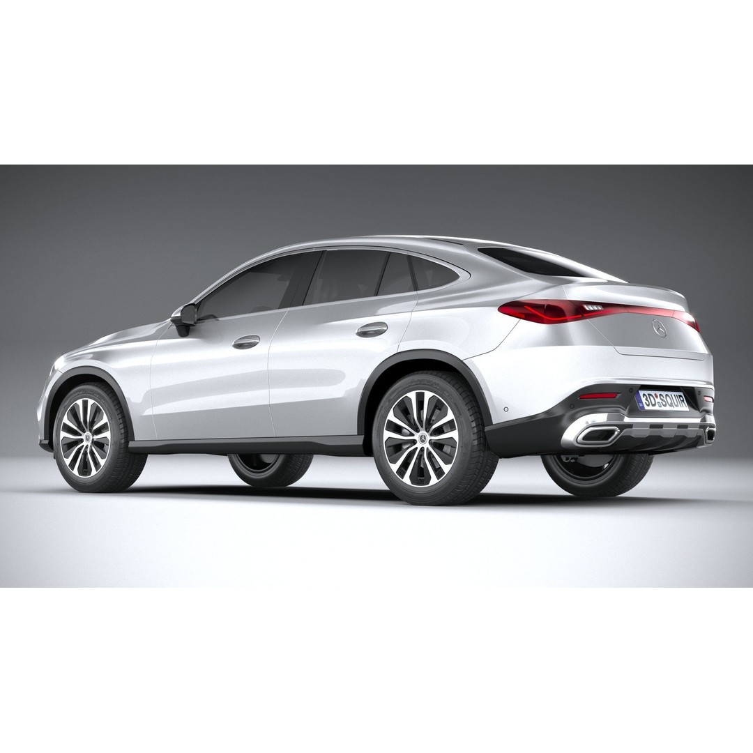 Mercedes-Benz GLC Coupe 3D Model – High Poly Game Asset, FBX, OBJ - View 7