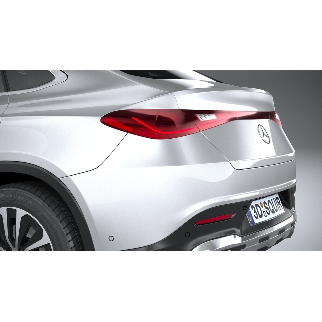 Mercedes-Benz GLC Coupe 3D Model – High Poly Game Asset, FBX, OBJ - View 8