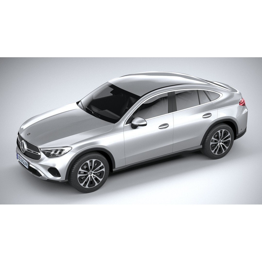 Mercedes-Benz GLC Coupe 3D Model – High Poly Game Asset, FBX, OBJ - View 9
