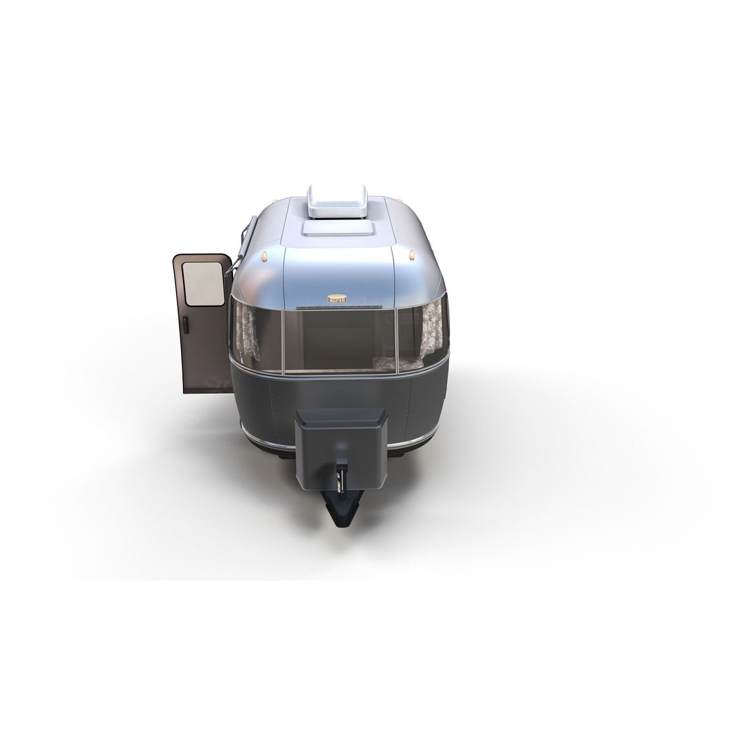 Small Camper Trailer 3D Model – Low Poly Game Asset, FBX - View 11