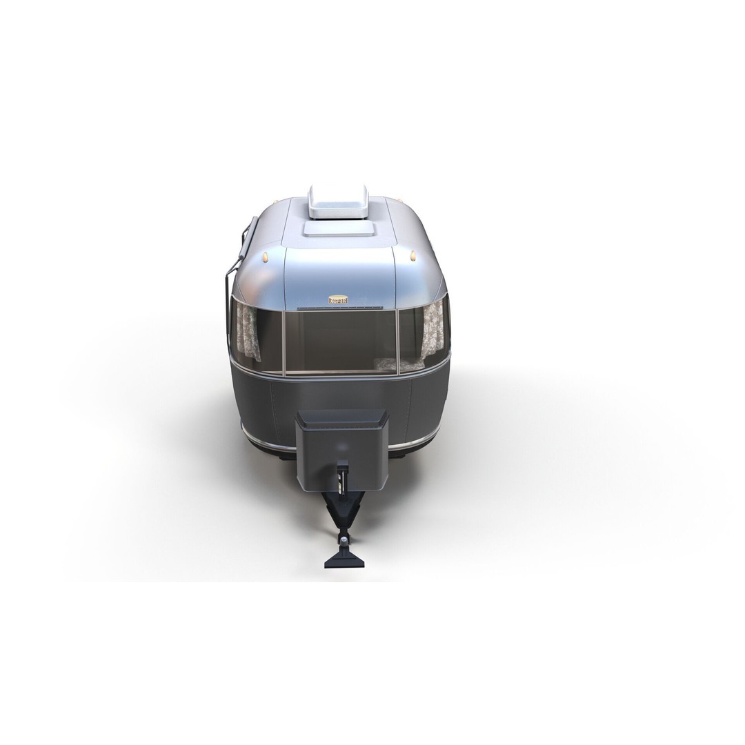 Small Camper Trailer 3D Model – Low Poly Game Asset, FBX - View 5