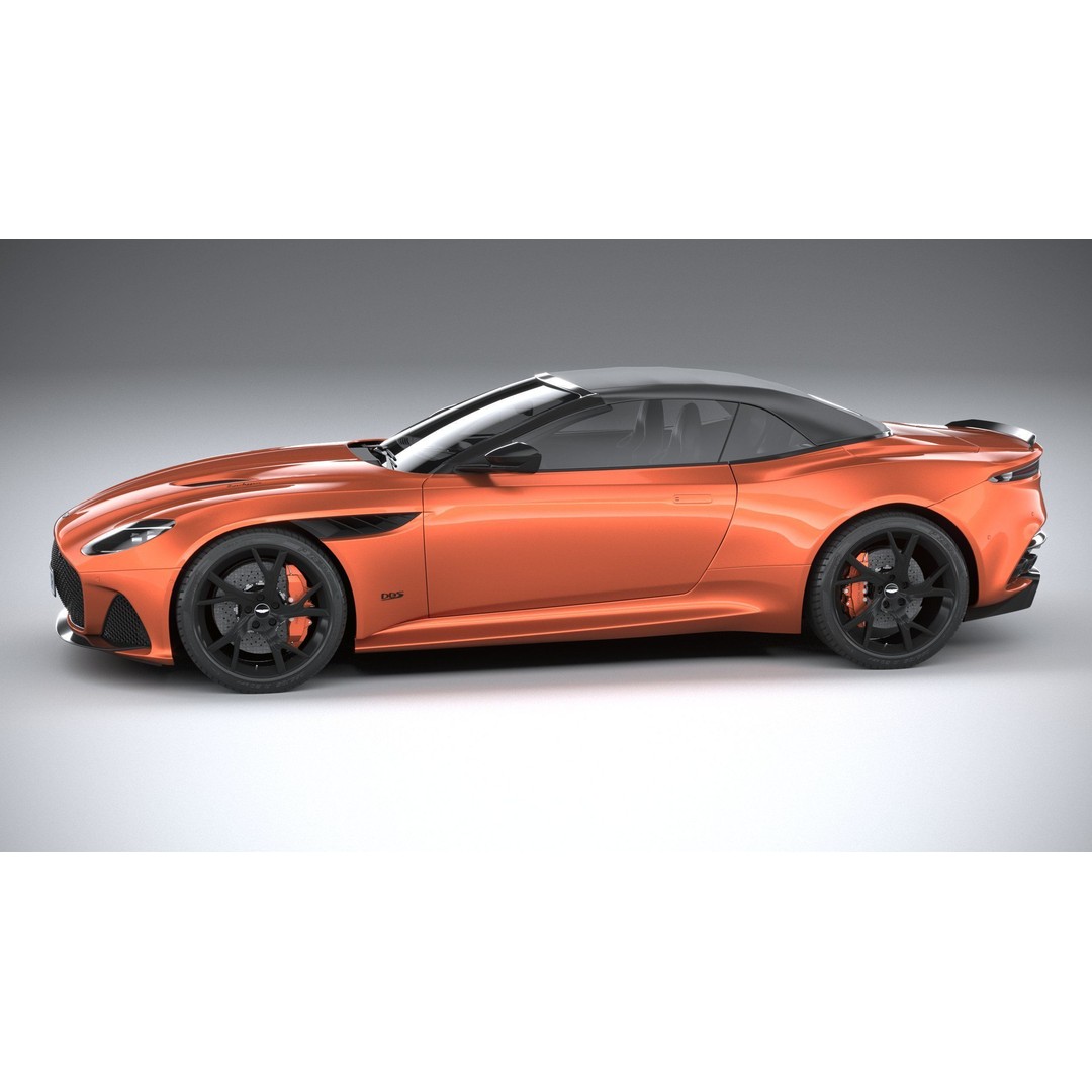 Aston Martin DBS Superleggera Volante 2020 3D Model – High Poly Car Asset, FBX, OBJ - View 10
