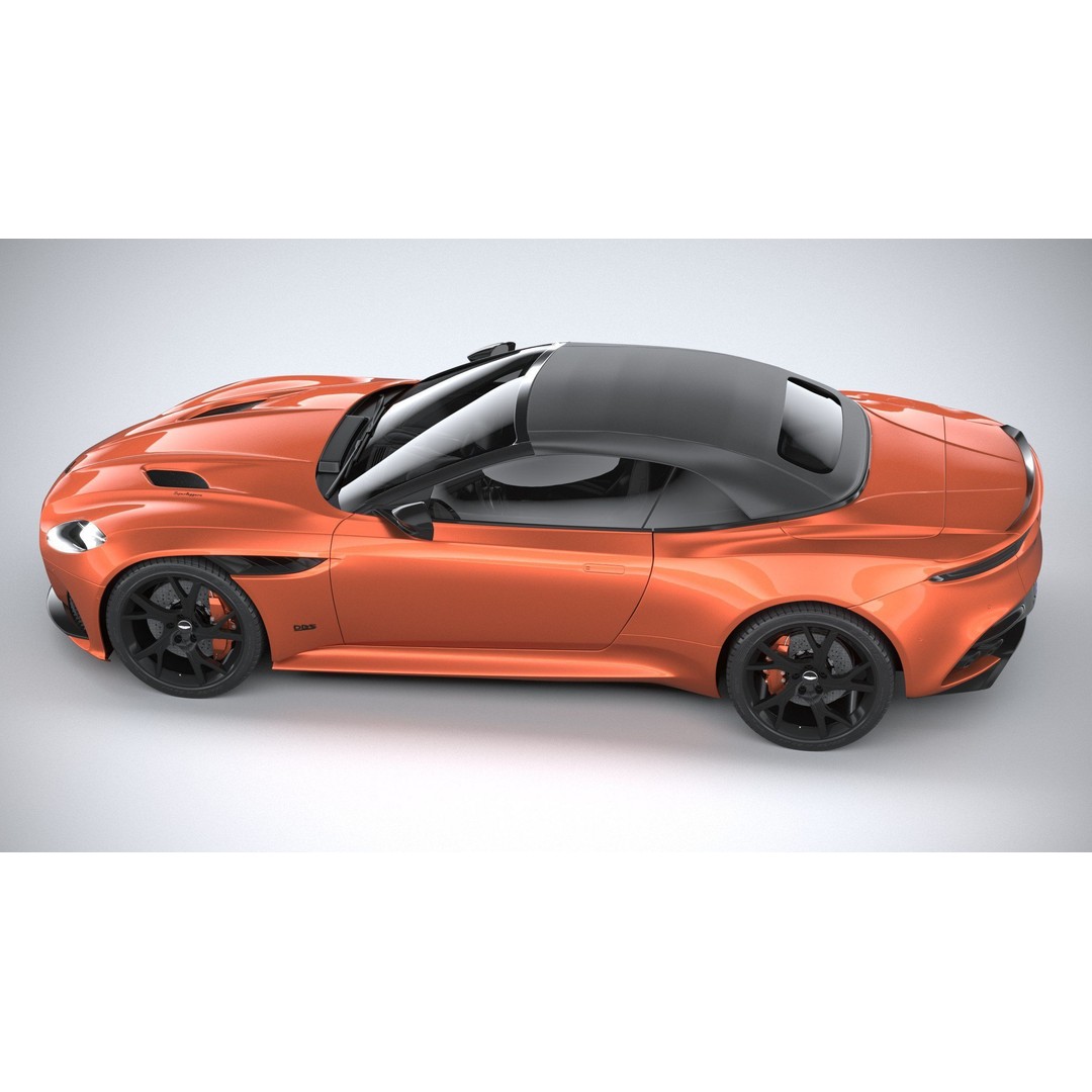 Aston Martin DBS Superleggera Volante 2020 3D Model – High Poly Car Asset, FBX, OBJ - View 11