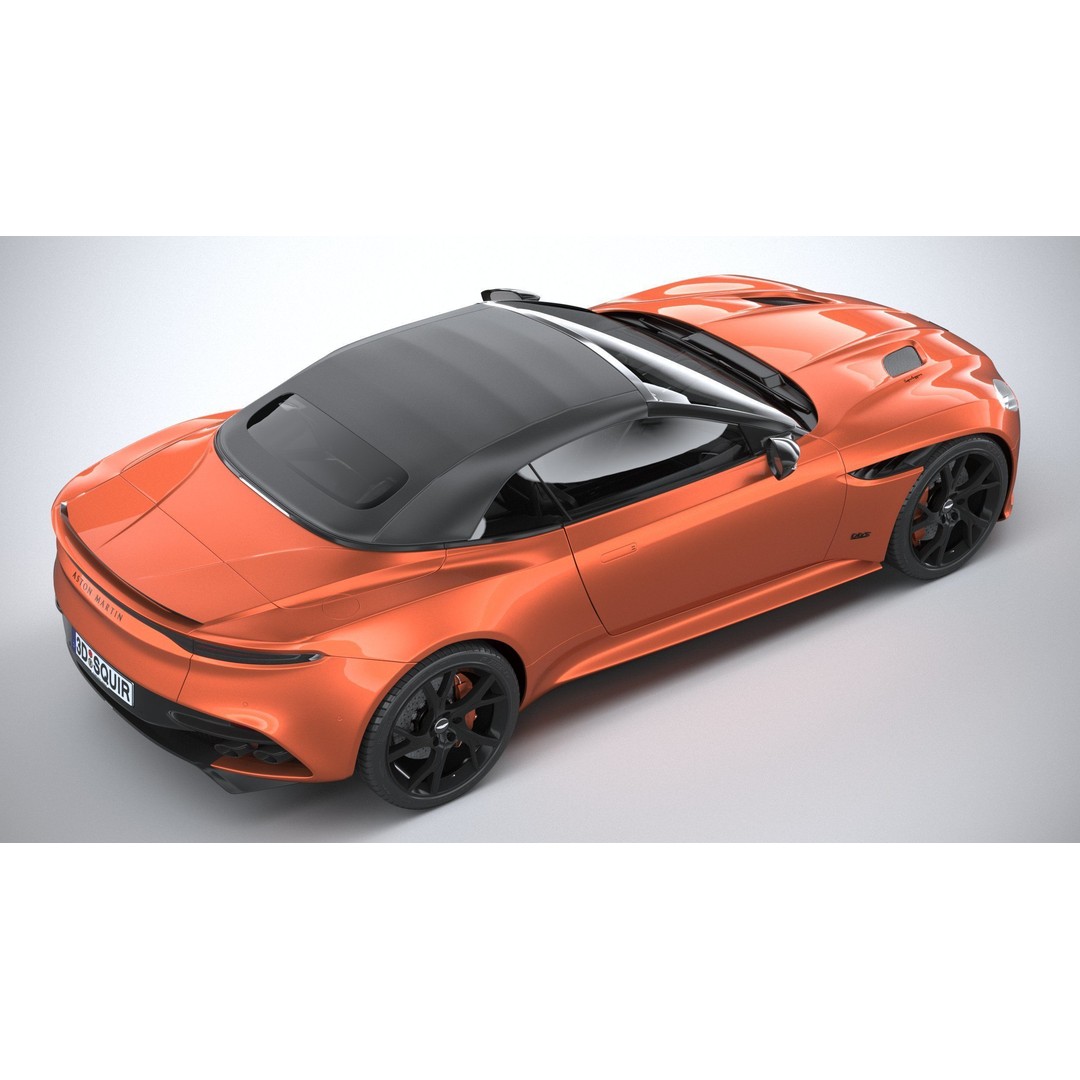 Aston Martin DBS Superleggera Volante 2020 3D Model – High Poly Car Asset, FBX, OBJ - View 12
