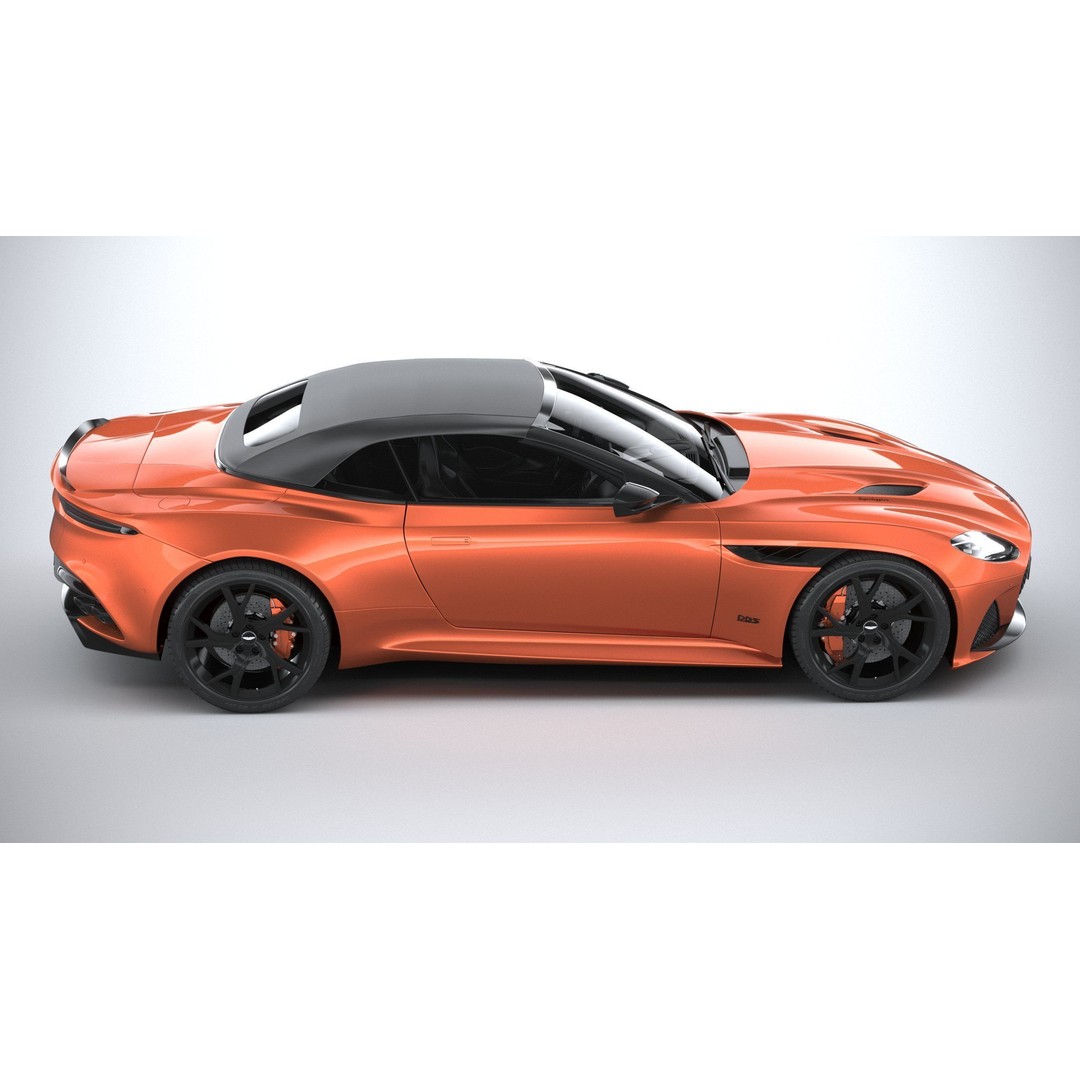Aston Martin DBS Superleggera Volante 2020 3D Model – High Poly Car Asset, FBX, OBJ - View 13