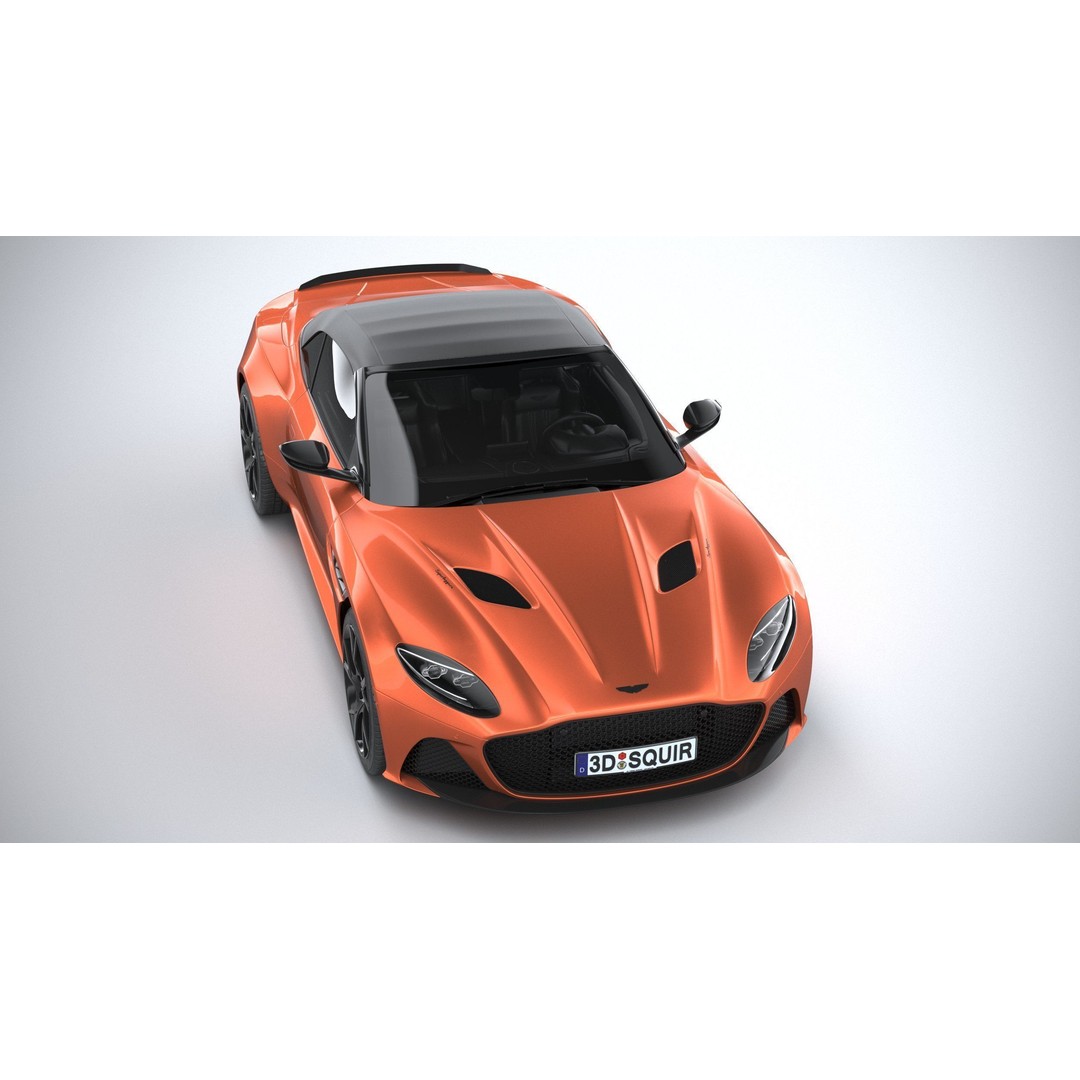 Aston Martin DBS Superleggera Volante 2020 3D Model – High Poly Car Asset, FBX, OBJ - View 14