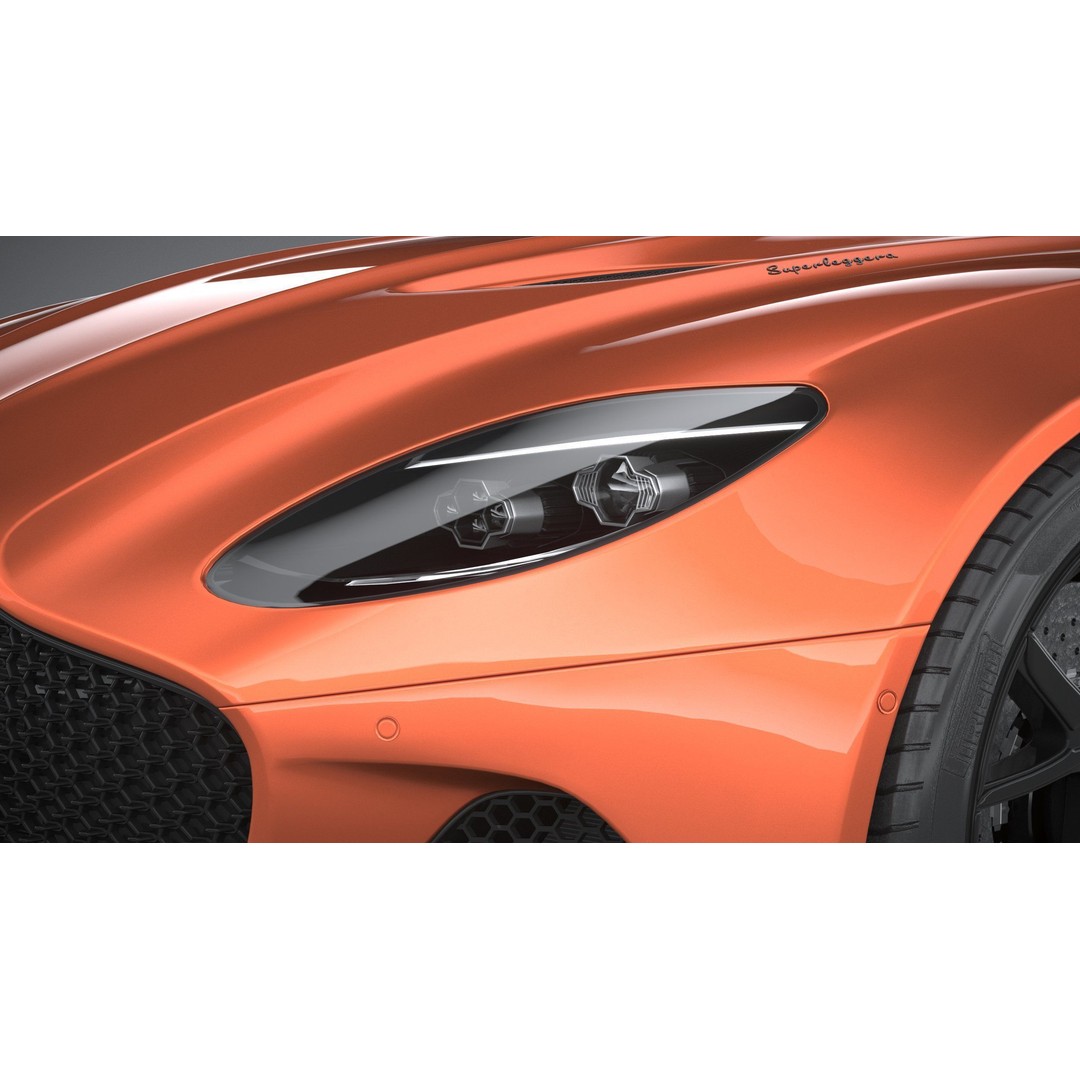 Aston Martin DBS Superleggera Volante 2020 3D Model – High Poly Car Asset, FBX, OBJ - View 16