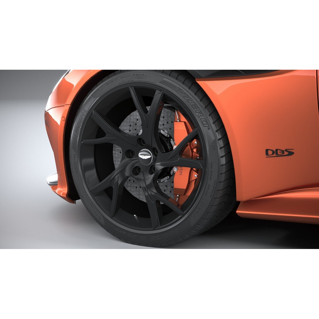 Aston Martin DBS Superleggera Volante 2020 3D Model – High Poly Car Asset, FBX, OBJ - View 18