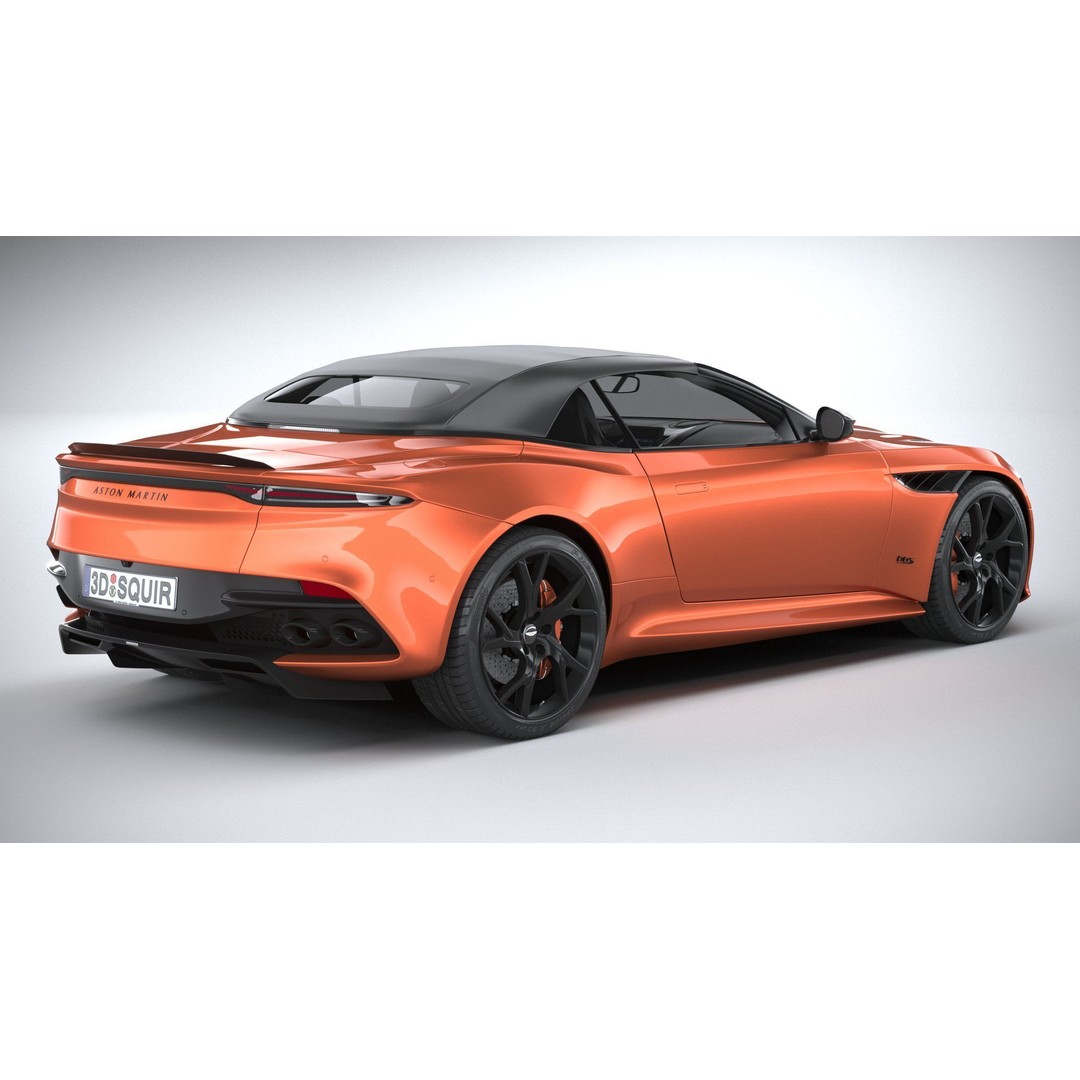 Aston Martin DBS Superleggera Volante 2020 3D Model – High Poly Car Asset, FBX, OBJ - View 19