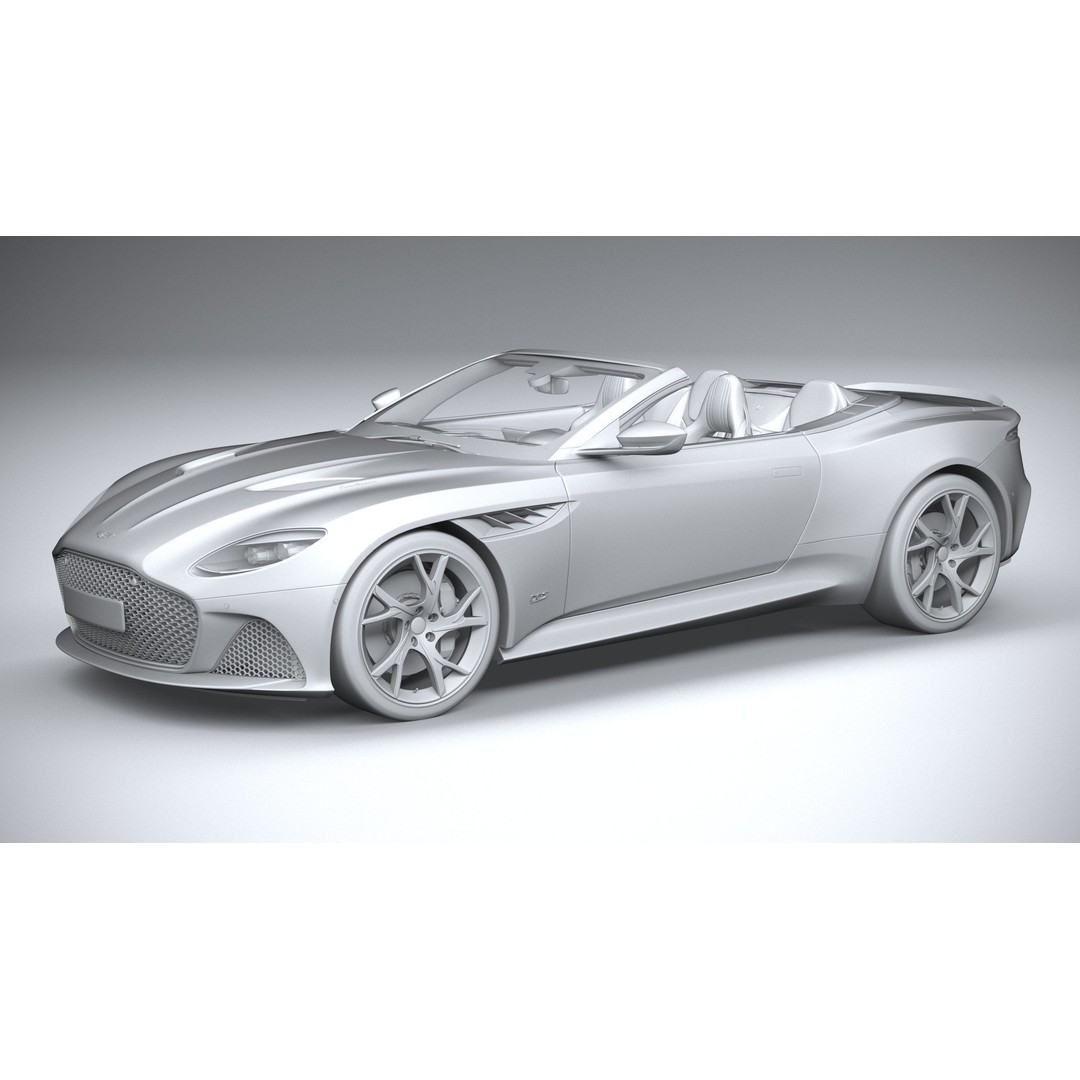 Aston Martin DBS Superleggera Volante 2020 3D Model – High Poly Car Asset, FBX, OBJ - View 21