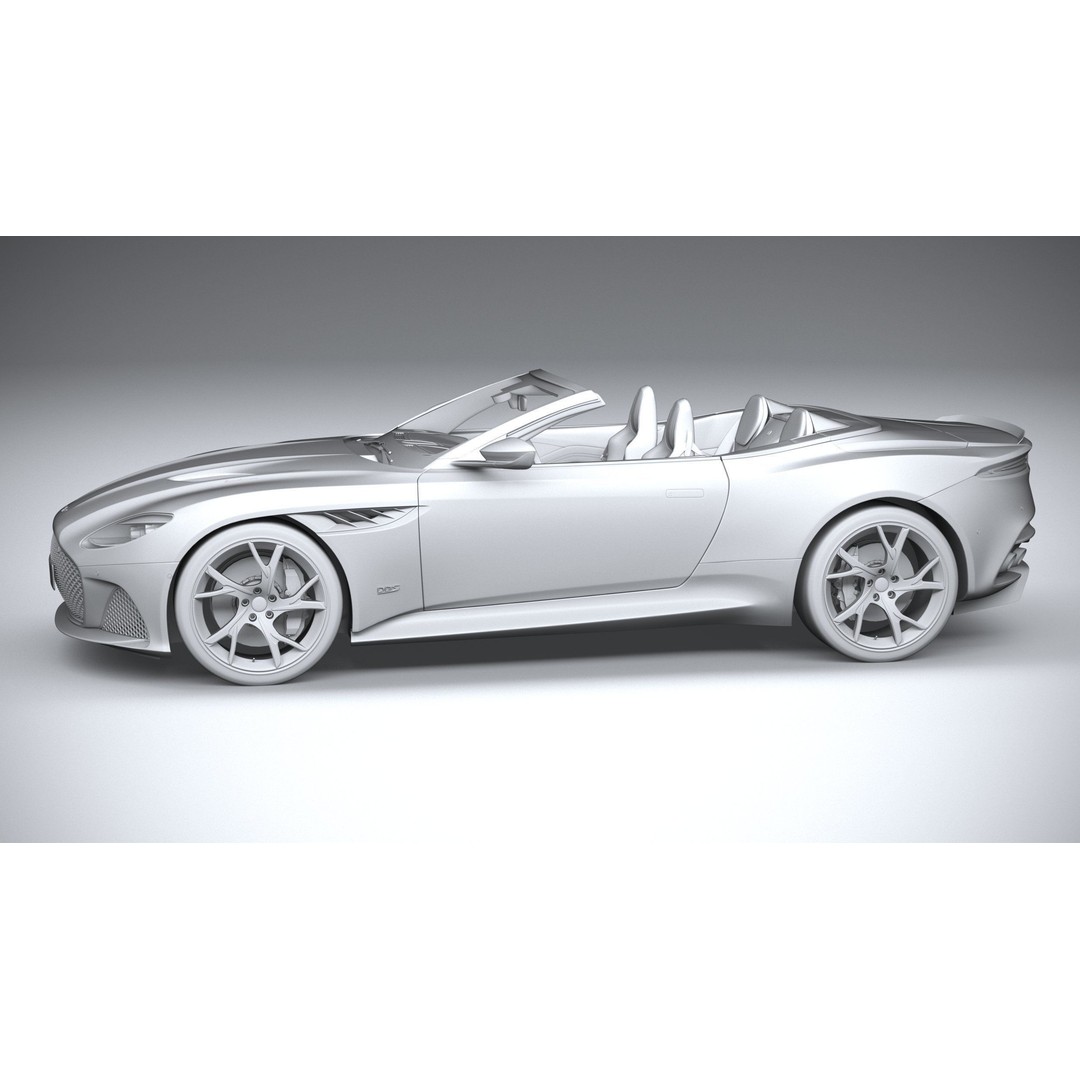 Aston Martin DBS Superleggera Volante 2020 3D Model – High Poly Car Asset, FBX, OBJ - View 24