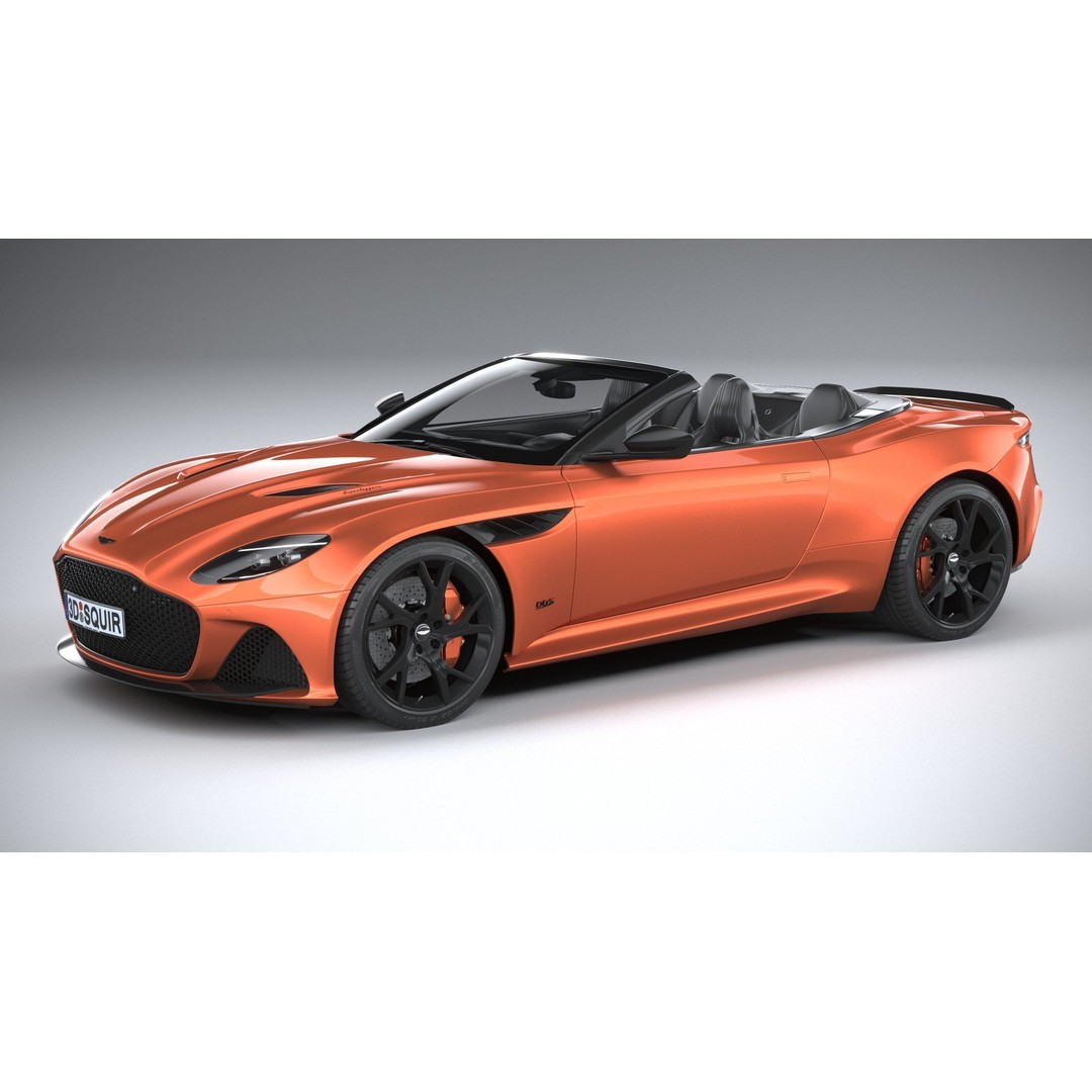 Aston Martin DBS Superleggera Volante 2020 3D Model – High Poly Car Asset, FBX, OBJ - View 32