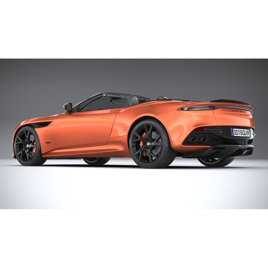 Aston Martin DBS Superleggera Volante 2020 3D Model – High Poly Car Asset, FBX, OBJ - View 36