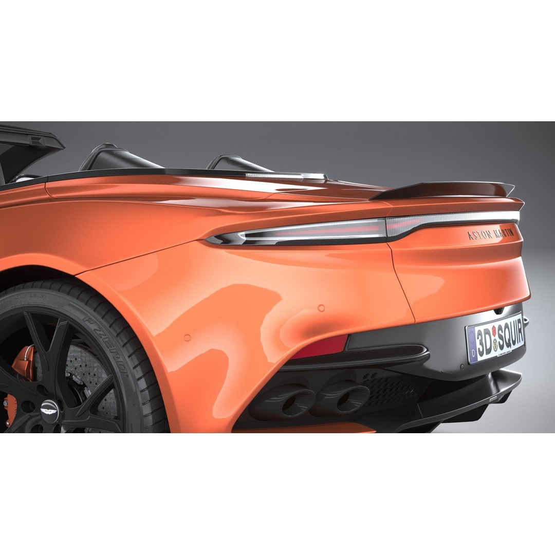 Aston Martin DBS Superleggera Volante 2020 3D Model – High Poly Car Asset, FBX, OBJ - View 37