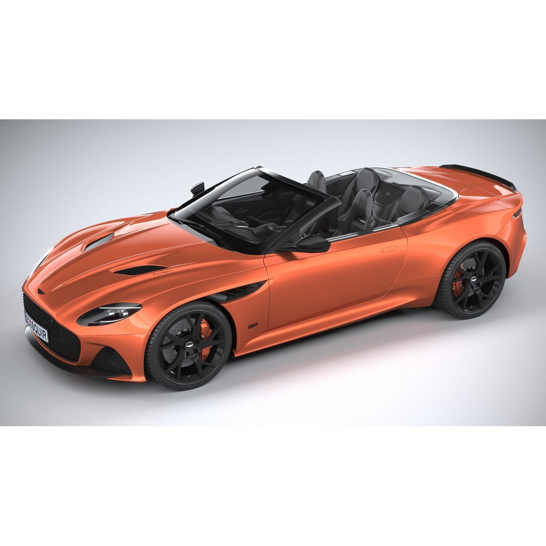 Aston Martin DBS Superleggera Volante 2020 3D Model – High Poly Car Asset, FBX, OBJ - View 38