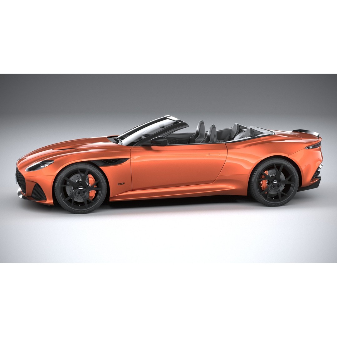 Aston Martin DBS Superleggera Volante 2020 3D Model – High Poly Car Asset, FBX, OBJ - View 39