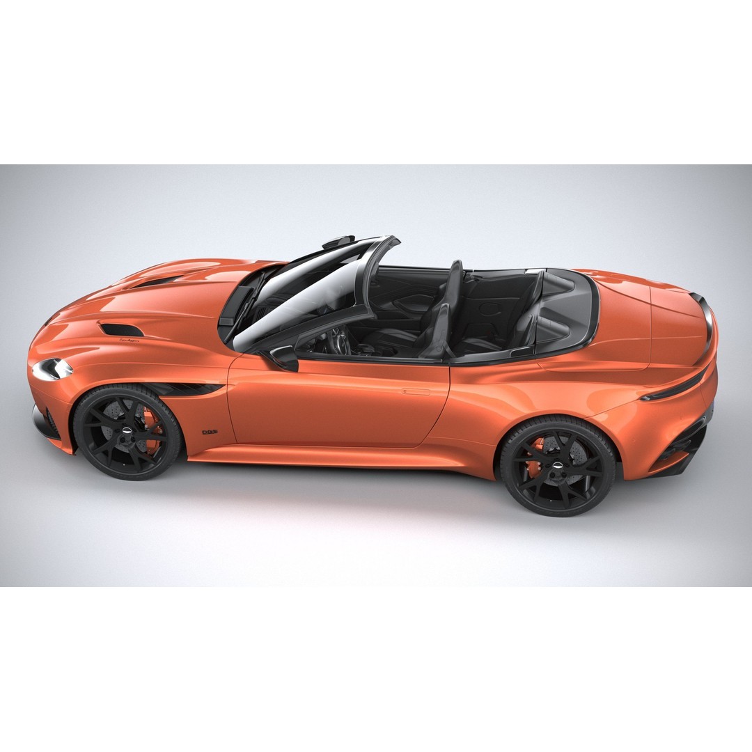 Aston Martin DBS Superleggera Volante 2020 3D Model – High Poly Car Asset, FBX, OBJ - View 40
