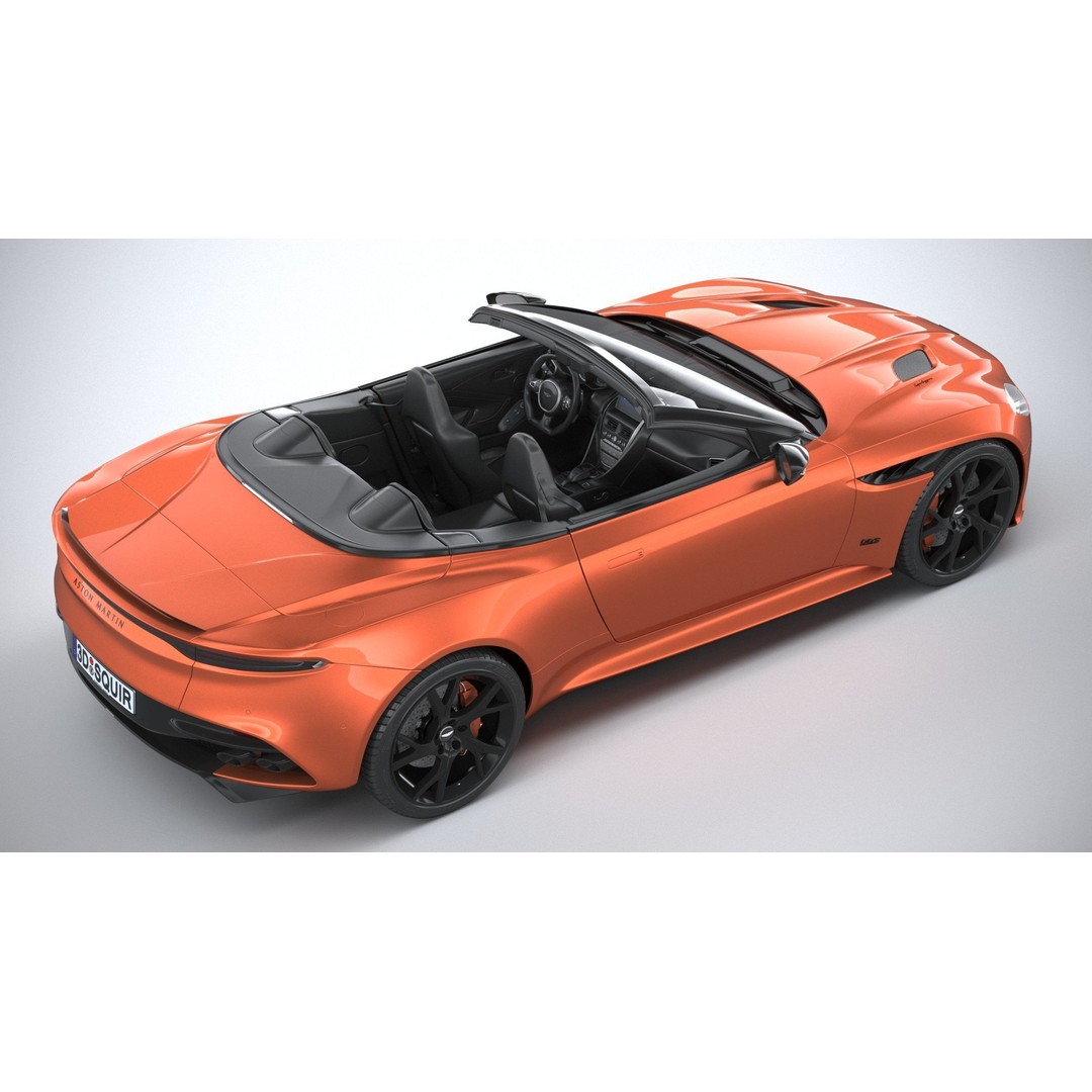 Aston Martin DBS Superleggera Volante 2020 3D Model – High Poly Car Asset, FBX, OBJ - View 41