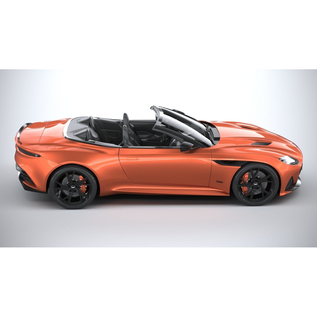 Aston Martin DBS Superleggera Volante 2020 3D Model – High Poly Car Asset, FBX, OBJ - View 42