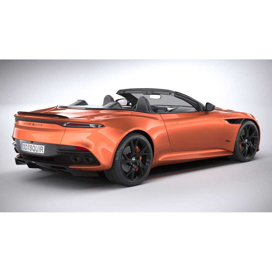 Aston Martin DBS Superleggera Volante 2020 3D Model – High Poly Car Asset, FBX, OBJ - View 44