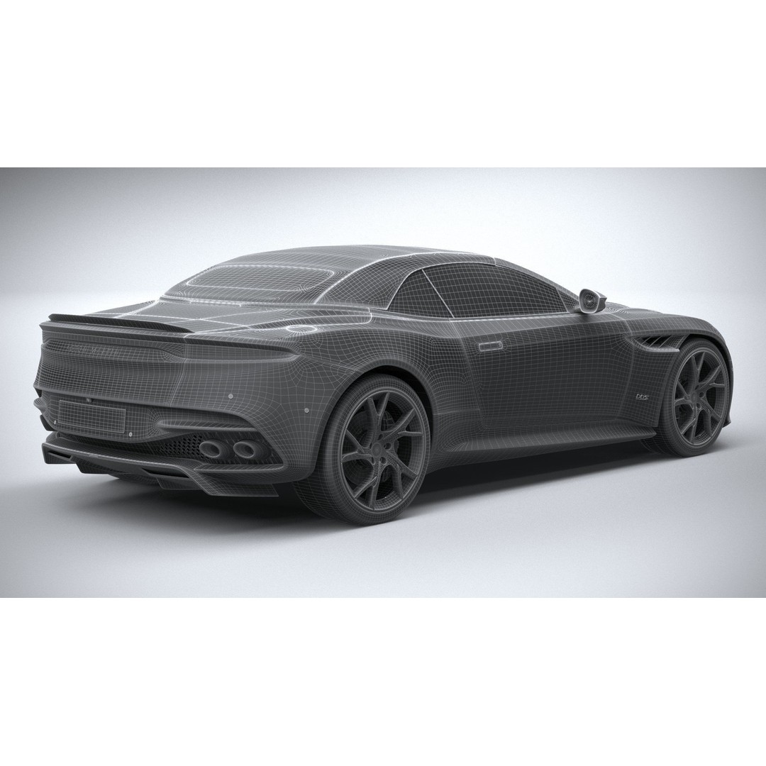 Aston Martin DBS Superleggera Volante 2020 3D Model – High Poly Car Asset, FBX, OBJ - View 46