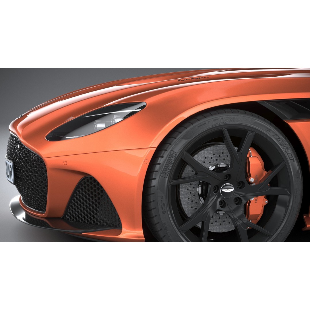 Aston Martin DBS Superleggera Volante 2020 3D Model – High Poly Car Asset, FBX, OBJ - View 5
